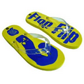 Ladies' Blue Flip Flop Sandal w/ PVC Strap & EVA Sole